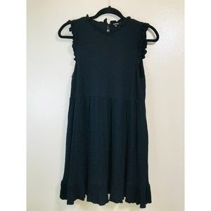 Wishlist Baby Doll Mini Dress With Ruffle Accents, Size M